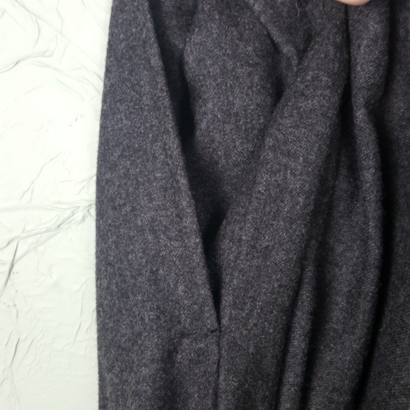 ESKANDAR Wool Wide Leg Pants Elastic Drawstring - Picture 5 of 8